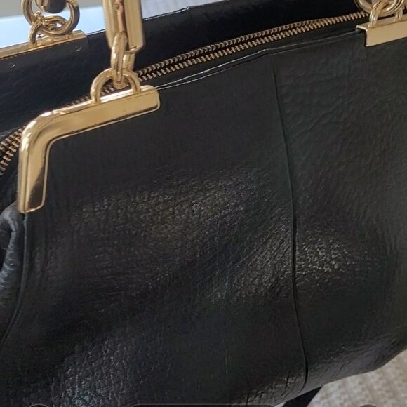 Coach Madison Pinnacle Pebbled Leather Lily Satchel | Legacy Collection | Black - Picture 10 of 10